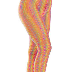 Leg Avenue - Bas Au Crochet Multicolore